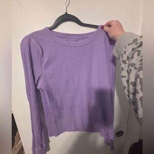 Purple aerie long sleeve